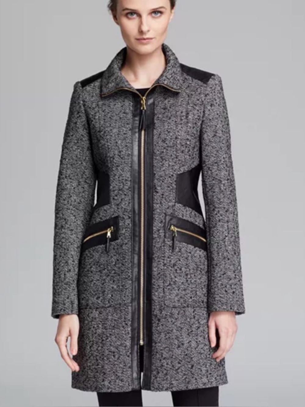 Via Spiga Donegal Tweed Coat